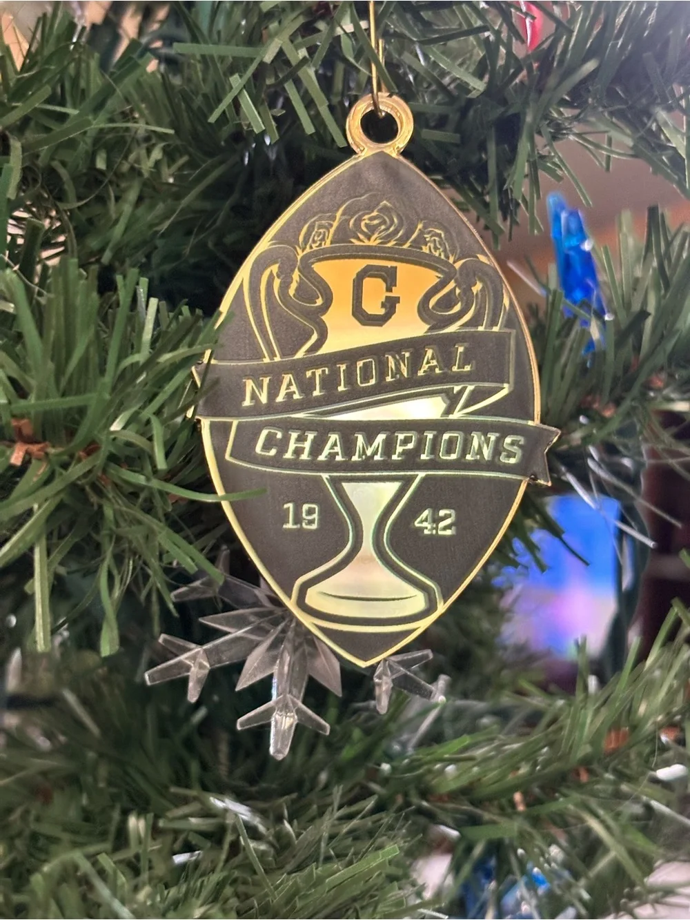 Georgia Bulldogs National Champions 1941 Ornament